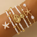 Vintage Seed Bead Stacked Bracelet